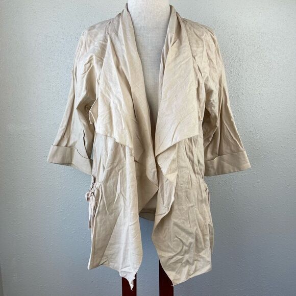 NWT RQT Linen Blend Top Size M - Picture 1 of 7
